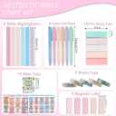 Aesthetic Study Supplies,Bible Journaling Kit with Soft Grip Pen and Floral Washi Tape, Bible Highlighters,Tabs,Beginner Christian Gifts