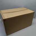 JOYBOS 3 Pack Stackable Storage Bins With Lids and Double Door, 21x12.5 Inches Each Bin