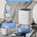 Dehumidifier, 35 OZ Small Dehumidifiers for Bedroom for Home, Quiet with Auto Shut Off, Dehumidifiers for Bedroom (280 sq. ft), Bathroom, RV, Closet, White