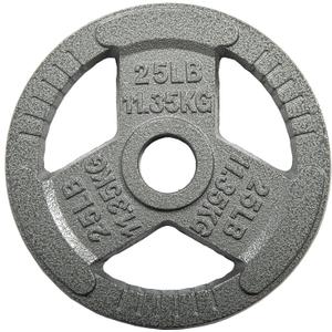 Fitvids 2 Inch Olympic Barbell Weight Plates Set, 25 LB Barbell Weight Set for Home Gym Strength Training, Triple-handle Design