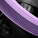 Road Comforts Bling Steering Wheel Cover Purple Diamond Design, Universal Fit 14.5-15 Inch, Microfiber Leather, Anti-Slip & Breathable Design for Men and Women