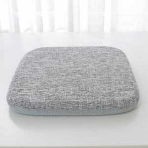 High Resilience Memory Foam Chair Cushion 15"x15"x2" Set of 2 Square Chair Pads and Washable Cover Non Slip Seat Cushions for Indoor Dining Room Kitchen and Office Chairs (Grey,15"x15")