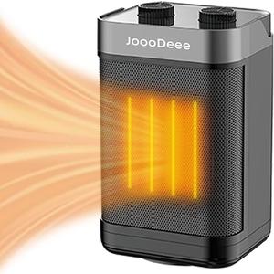 Space Heater, Portable Heater, Electric Heater, 2022 Upgraded 1500W Indoor Safe and Quiet Heater Fan, 9.5 inch PTC Fast Heating Ceramic Room and 3 Modes, Suitable for Bedroom, Office and Indoor use