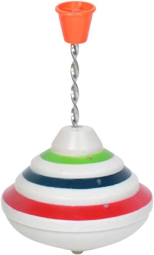 Toyvian Music Spinning Top Toy Light Up LED Spin Toys Flashing Spinner Gyroscopes Toy for Easter Birthday School Party Toy Favor