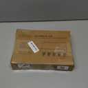 Lwenki Key Holder for Wall, Decorative Key and Mail Holder with Shelf Has Large Hooks for Bags, Coats, Umbrella  Paulownia Wood Key Hanger with Mounting Hardware (9.8W x 6.7H x 4.2D) (Black)