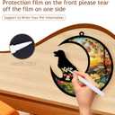 2 x Yootiko Cat Dog Memorial Suncatcher, Pet Memorial Gifts Pet Sympathy Gift to Memorialize The Loss Pass Away Gifts Windows Memorial Ornament with Personalized Decorations of Name Date (B 31 Dog)