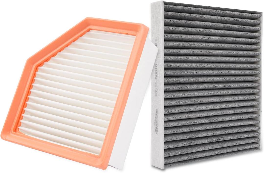 1Pcs HEPA Cabin Air Filter and 1Pcs Engine Air Filter Fit for 2021 2022 2023 2024 2025 2026 Nissan Rogue Replacement 272775NA1A 16546-6RA0A Accessories
