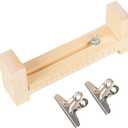 Xximuim Paracord Jig Bracelet Maker Wood Jig Bracelet Maker U Shape Clear Scale Bracelet with 2 Clamp DIY Hand Knitting Bracelet Jig Braiding Tool (Style 1)