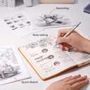 Nicpro 0.7 Metal Mechanical Pencil Set with Case, 3PCS MP1000 0.7mm Artist Lead Pencil With 8 Tube HB Refills, 3 Erasers, 9 Eraser Refill For Architect Art Drafting Drawing Engineering, Sketching (Silver)