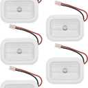 5 Pack W10843353 W11205083 W10695459 Light Bulb Compatible with Whirlpool Refrigerator Light Bulb Replacement Refrigerator LED Light Module Assembly White