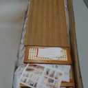 Vertical Bamboo Shoe Rack,Narrow Shoe Rack for Entryway,Free Standing Shelf with Acrylic Door, for Narrow Closet, Entryway, Hallway (7-Tier-B)