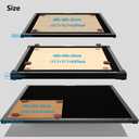 Upgraded Oxide Coating Honeycomb Laser Bed 500x500mm Honeycomb Work Table with Fixed Magnets for Most Laser Engraving Machines Fast Heat Dissipation and Smoke Elimination 19.68"x19.68"