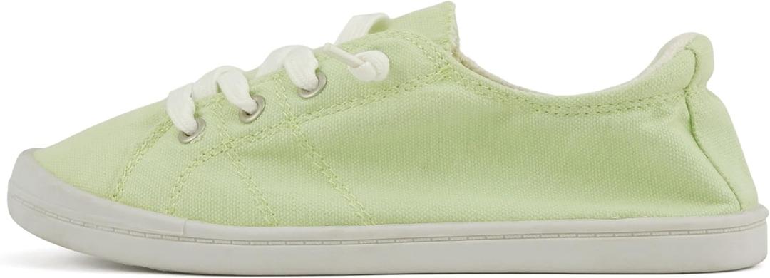 Soda Flat Women Shoes Linen Canvas Slip On Sneakers Lace Up Style Loafers Zig-S, Size 8