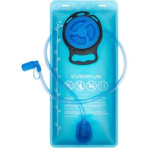 EVERFUN Hydration Bladder 2L/3L Water Reservoir for Hiking Backpack, Leak Proof Water Bladder with Detachable Hose & High Flow Ergonomic Bite Valve, Water Pouch for Cycling, Running