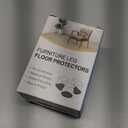 24 Pcs Chair Leg Floor Protectors Round, Silicone Felt Furniture Leg Pads Caps Covers for Hardwood Floors (Fit 15/16" to 1-5/16") (Clear)