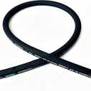 Autovo Hydraulic Hose 3/4" Hydraulic Hose with Male NPT X Male NPT 18" Long 3118 psi, Black