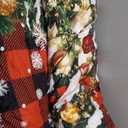 Castle Fairy Merry Christmas Comforter Set King Size,Pine Trees Holiday Snowflake Decor Bedding Set All Season Quilt Set,Red Black Grid Checkered Geometric Microfiber Polyester Down Comforter (Color 13)