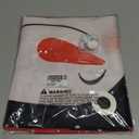 Merry Christmas Door Cover 71x35 Inch Front Porch Door Banners Decoration Winter Red Background Snowman with Hat and Scarf Winter Wonderland Theme for Sign Party Indoor Decor