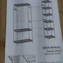 Expandable Heavy Duty Garment Rack Clothes Rack,Large Metal Closet Organizer System Storage Wardrobe,Freestanding Clothing Rack with 9 Adjustable Wire Shelves&3 Hang Rods,MaxLoad 1500lbs