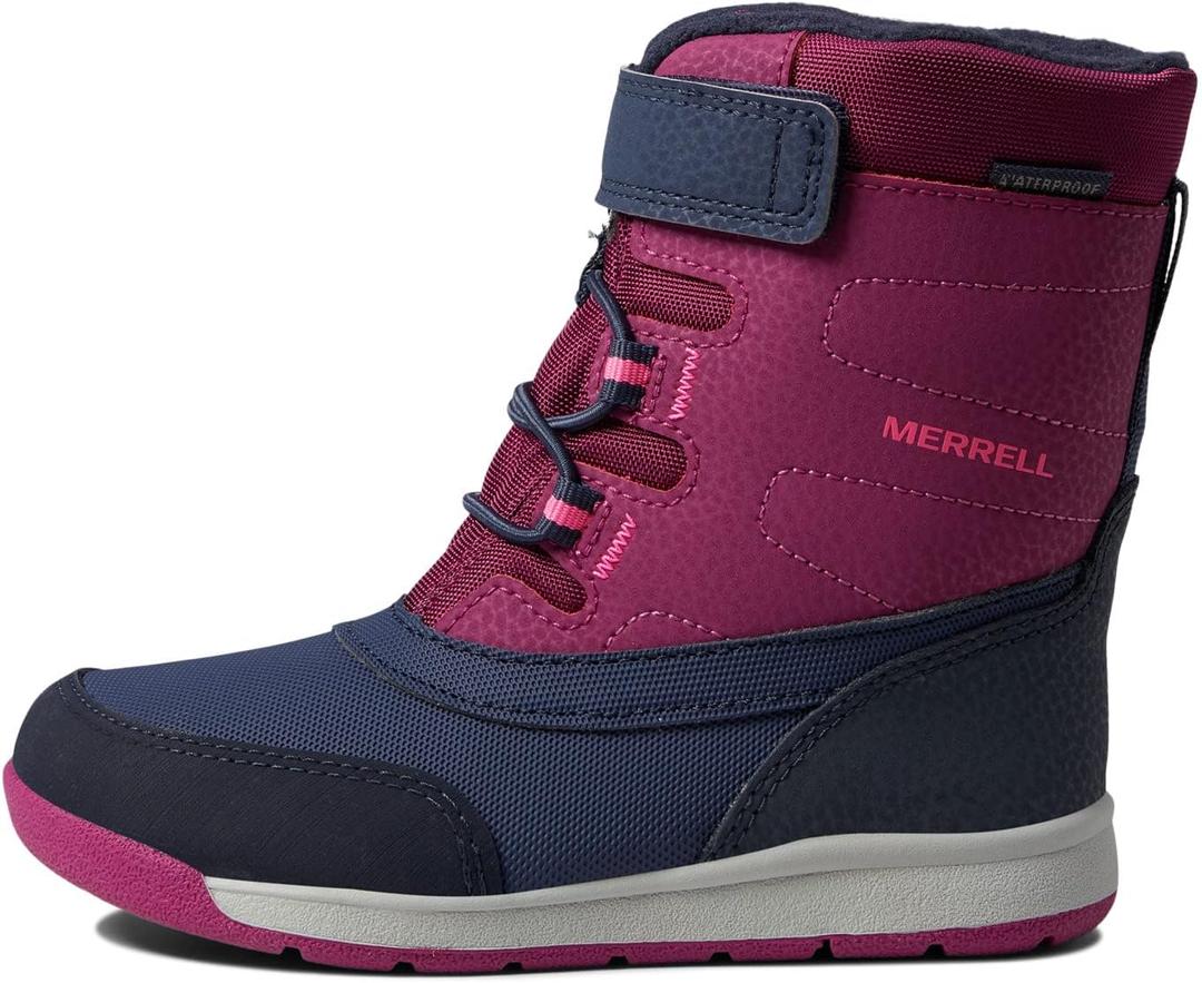 Merrell unisex-child Snow Storm Waterproof (4 Toddler, Berry/Navy)