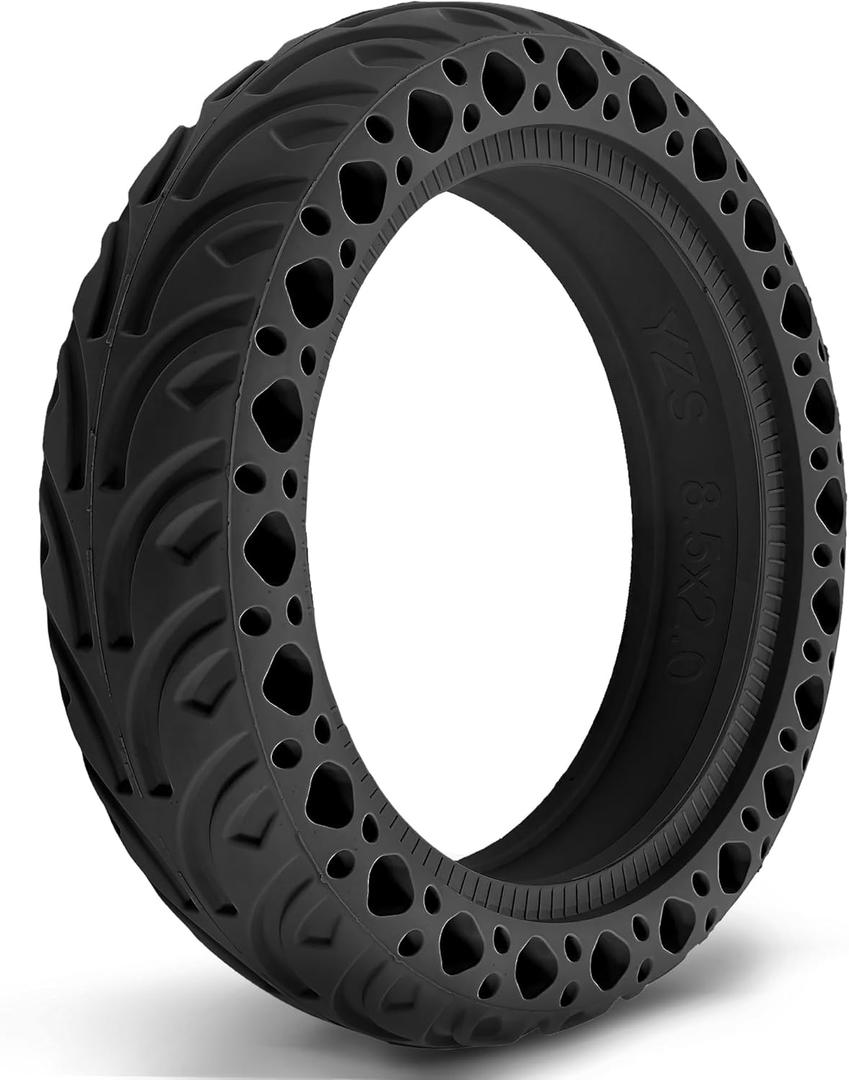 8.5x2.0 Inch Solid Tire, Replacement 50/75-6.1 8 1/2x2 Scooter Tire, Fit for iScooter S9pro VOLPAM SP03 Scooter, Tubeless, Explosion-proof, Shock Absorption, for Rim with 165mm Diamater