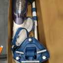 Pool Vacuum for Above Ground Pool with a Telescopic Pole, Running time up to 1H, Handheld Rechargeable Pool Cleaner with Powerful Suction up to 18.5 gallons/min, Ideal for Leaves & Debris, PC10
