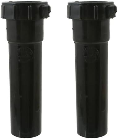 Westbrass 109606-2 1-1/2" x 6" Poly Slip-Joint Bath Drain Waste Assembly Extension Tube, Black (2-Pack)