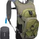 Everfun Hydration Backpack 18L with Water Bladder 2L Hiking Water Backpack Women Men Hydration Pack Insulated Lightweight Day Hydropack with Storage for Hiking, Biking, Running, Festival