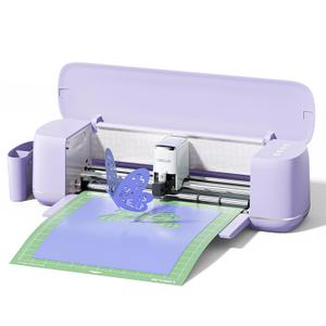 LOKLiK Cutting Machine 2 by HTVRONT - 5 in 1 Vinyl Cutter Machine with 5X Cutting Force, Cuts 100+ Materials, AI Painting, 13'' Smart Die Cutting Machine for All Crafts Cards 3D Arts Home Decor (Lavender Purple)