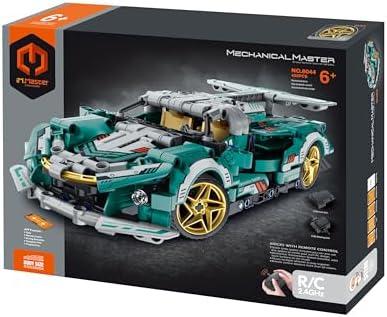 Dakott STEM Car Toy Building Toy Gift for Age 6+, APP Programming Remote Control 2in1Super Car Building Block Take Apart Toy, 450 Pcs DIY Building Kit, Learning Engineering Construction R/C Toys