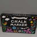 Window Chalk Markers for Glass Washable, 10 Colors Jumbo Liquid Chalk Marker with 10mm 3 in 1 Nib Thick Wide Tips, Big Chalkboard Markers, Car Paint Pen for Auto, Bistro, Mirror, Poster, Blackboards