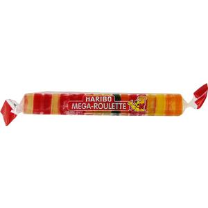 HARIBO Mega Roulette Sweet Gummy Candy, 1.59 oz. Rolls (Pack of 24), BB: 12/2026