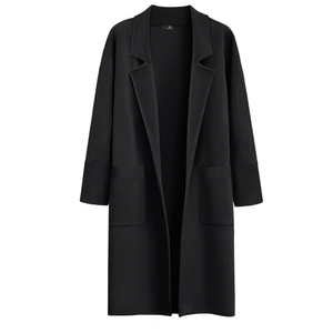 LILLUSORY Women's Long Dressy Cardigan Sweaters Fall Oversized Coatigan Jackets 2025 Knit Business Casual Winter Coats, Size XS