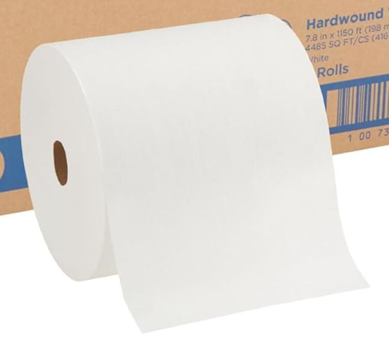 Pacific Blue Ultra 8 High-Capacity Recycled Paper Towel Roll by GP PRO (Georgia-Pacific), White, 26490, 1150 Feet Per Roll, 6 Rolls Per Case