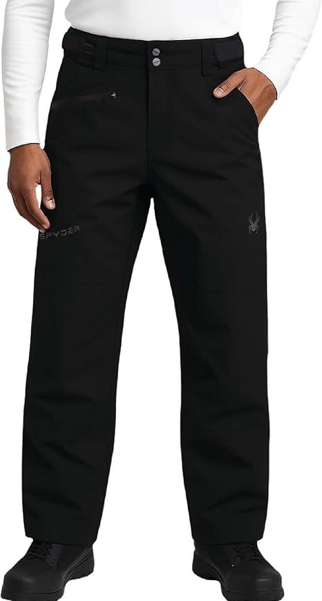Spyder Mens Snow Pants - High Performance Weatherproof Insulated Stretchy Ski Pants - Warm Winter Pants for Men L
