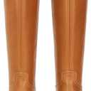 Womens Knee High Boots  Fits Calf Sizes 13.316.6 (Sizes 5-12) | Ideal for Fuller Calves, Not for Extra-Wide Calves | Comfort Block Heel, Square Toe, Side Zip (Brown)