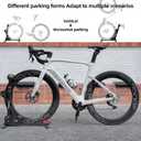 ROCKBROS Bike Stand 2-in-1 Vertical & Horizontal Bike Stand Floor Foldable Adjustable Bike Parking Rack for 24" -27.5" Mountain Road Bike Indoor Storage Garage