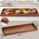 Joy&Grace Acacia Large Charcuterie Board with Handles 36 Inch Serving Tray