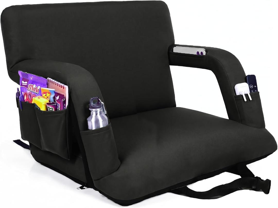 22.5” Stadium Seats with Back Support Wide for Bleacher, 1 Pack, 25" Extra Wide