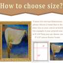 YIVIVEN Canvas Frame for 8x10 Oil Painting Art Prints, Vintage Gold Wood Frame for Canvas, Antique Ornate Plein Air Frames (8"x10",Gold)