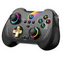 Koiiko Wireless Gaming Controller for Hall Effect Triggers Hall left & right rocker, Gamepad for ipad/iphone Android/PC/Switch/Streaming on PS3/PS4, Bluetooth, Pocket Size (Graffit Black)