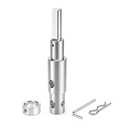 Two Stage Auger Adapter Ice Auger Conversion Kit Fits for 1/2 Inch Hand Drills, for 3/4" 7/8" Internal Diameter Auger Shaft, Ideal for Ice Fishing and Garden Planting, etc