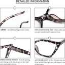 DXYXYO Cat Eye Reading Glasses for Women 3 Pack Anti Blue Light Computer Readers Stylish Retro with Spring Hinge +1.00