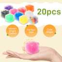 20 Pack Squishy Stress Cubes Fidget Toys, Squishy Ball, Squishy Fidget Toys for Anxiety Relief, Squeeze Balls for Adults, Party Favors, Birthday Gifts, Goodie Bag Stuffers