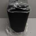 TIPGO Bathroom Trash Can with Lid, 4 Gallon / 15 Liter Small Garbage Can, Press Top Bin, Plastic Wastebasket with Pop-Up Lid for Bedroom, Living Room, Office (Black)