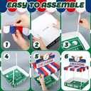 Willinglong 2 Set Baseball Party Decoration Concession Treat Stand 20.5" x 12" Extra Large Treat Stadium Baseball Sports Cupcake Holders Paper Table Centerpieces for Dessert Snack Displays Supplies