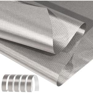 Faraday Fabric 43" x 130"+ 236"L Tape, Military Grade Faraday Cloth for Shielding RFID, EMP, EMF, EMI, 5G, WiFi, Bluetooth, GPS, Prevents Radiation and electromagnetic Interference.