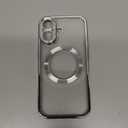 ZIYE Magnetic Case Made for iPhone 17 6.3 Inch [Compatible with MagSafe] Soft TPU Slim Phone Cover Anti-Scratch Drop Protection Clear Phone Case for Women Men, Silver