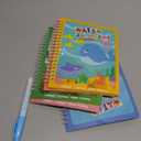 5 Pack Reusable Water Coloring Book for Toddlers, Water Doodle Book Toys, Paint with Water Books,Mess-Free Coloring Book, Portable Educational Doodle Drawing Toy,Educational Learning Kits Gifts