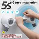 TAILI Grab Bars for Shower,Maximum 350lbs, 2 Pack Super Strong Adhesive Shower Grab Bars for Seniors, Shower Handles for Elderly Suction,Safety Grip Rails for Microcrack Tile,Drill-Free Waterproof